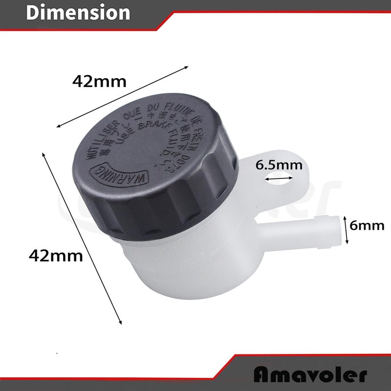 amavoler Master Cylinder Fluid Oil Reservoir Rear Brake Clutch Tank for Motorcycle Pit Dirt Bike ATV 4 Wheel QUAD Universal. - Image 3